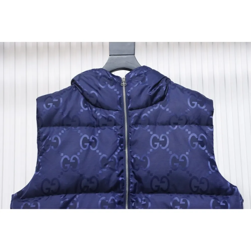 GUCCI Big GG obscure jacquard down vest