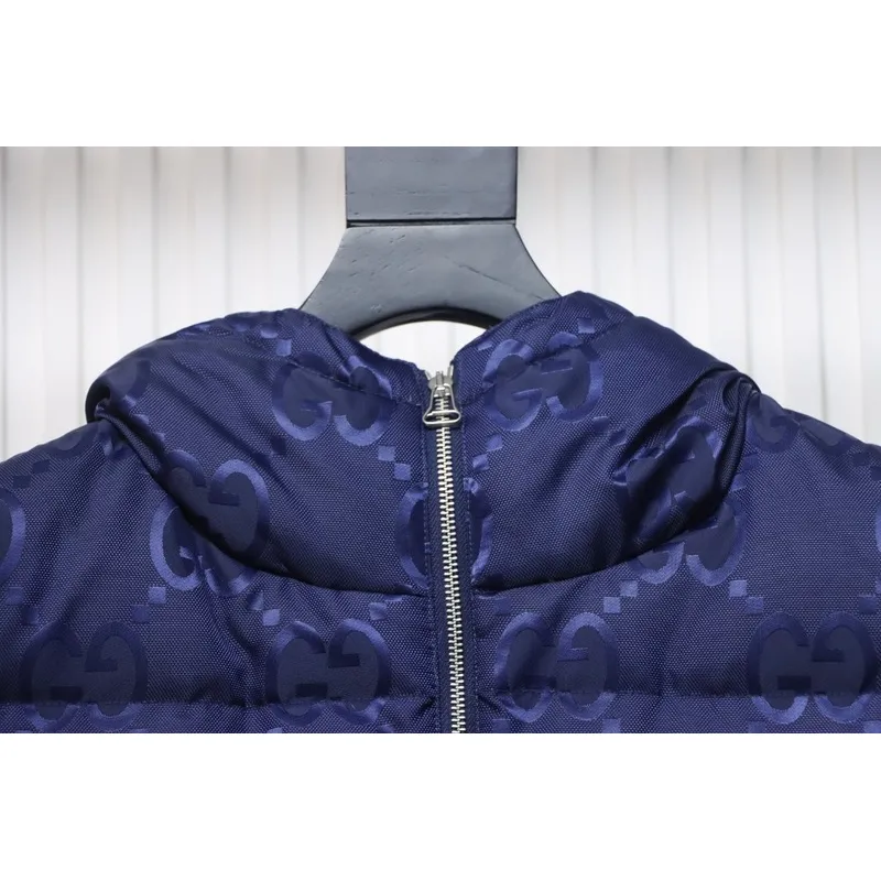 GUCCI Big GG obscure jacquard down vest