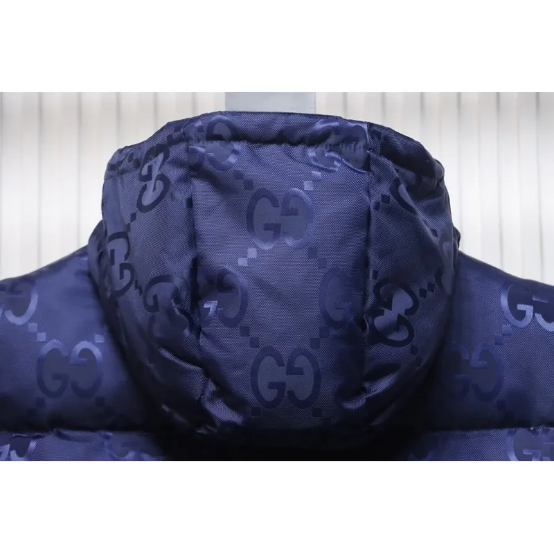 GUCCI Big GG obscure jacquard down vest