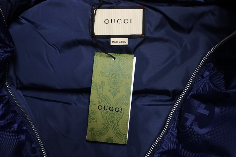 GUCCI Big GG obscure jacquard down vest
