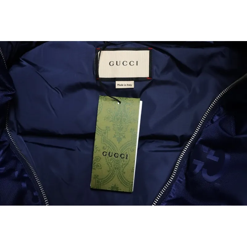GUCCI Big GG obscure jacquard down vest