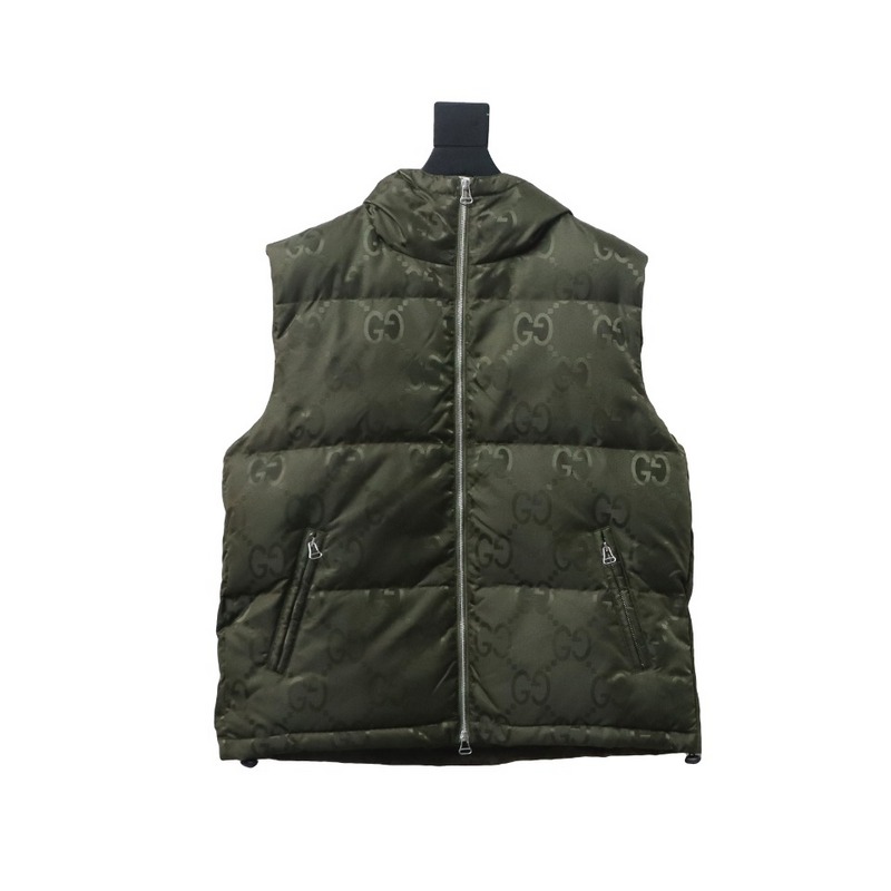 GUCCI Big GG obscure jacquard down vest