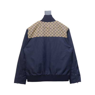 Gucci Double G jacquard patchwork jacket 02