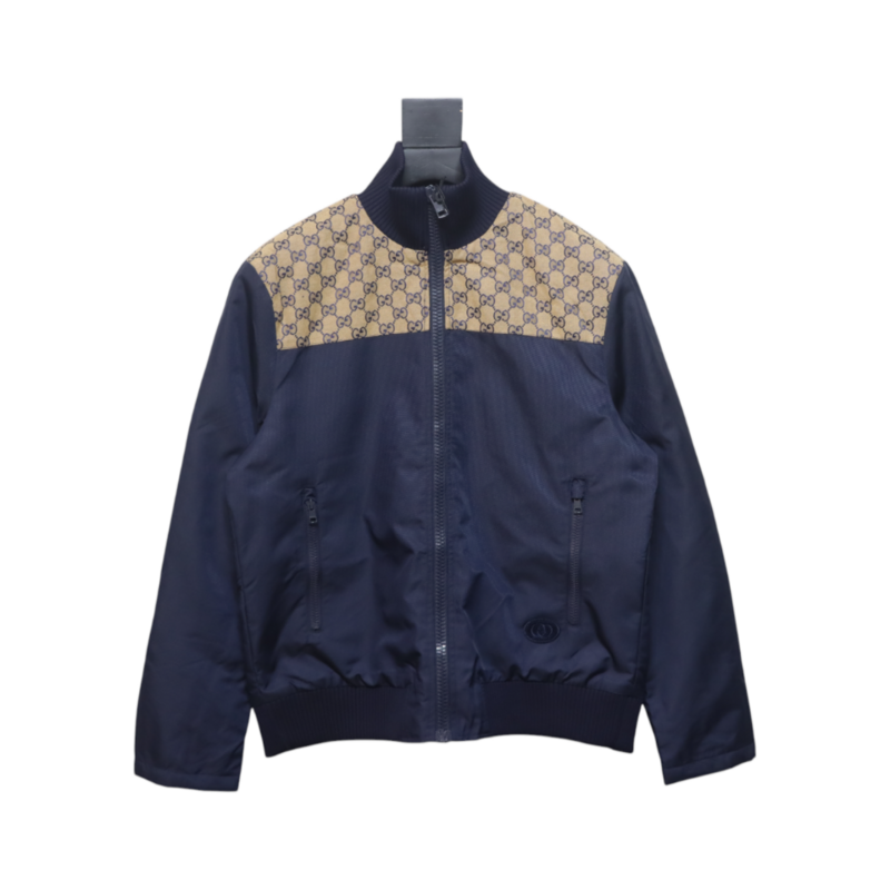 Gucci Double G jacquard patchwork jacket