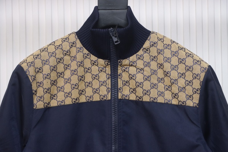 Gucci Double G jacquard patchwork jacket