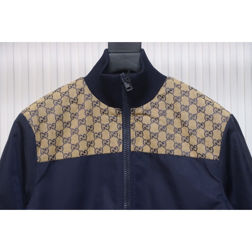 Gucci Double G jacquard patchwork jacket