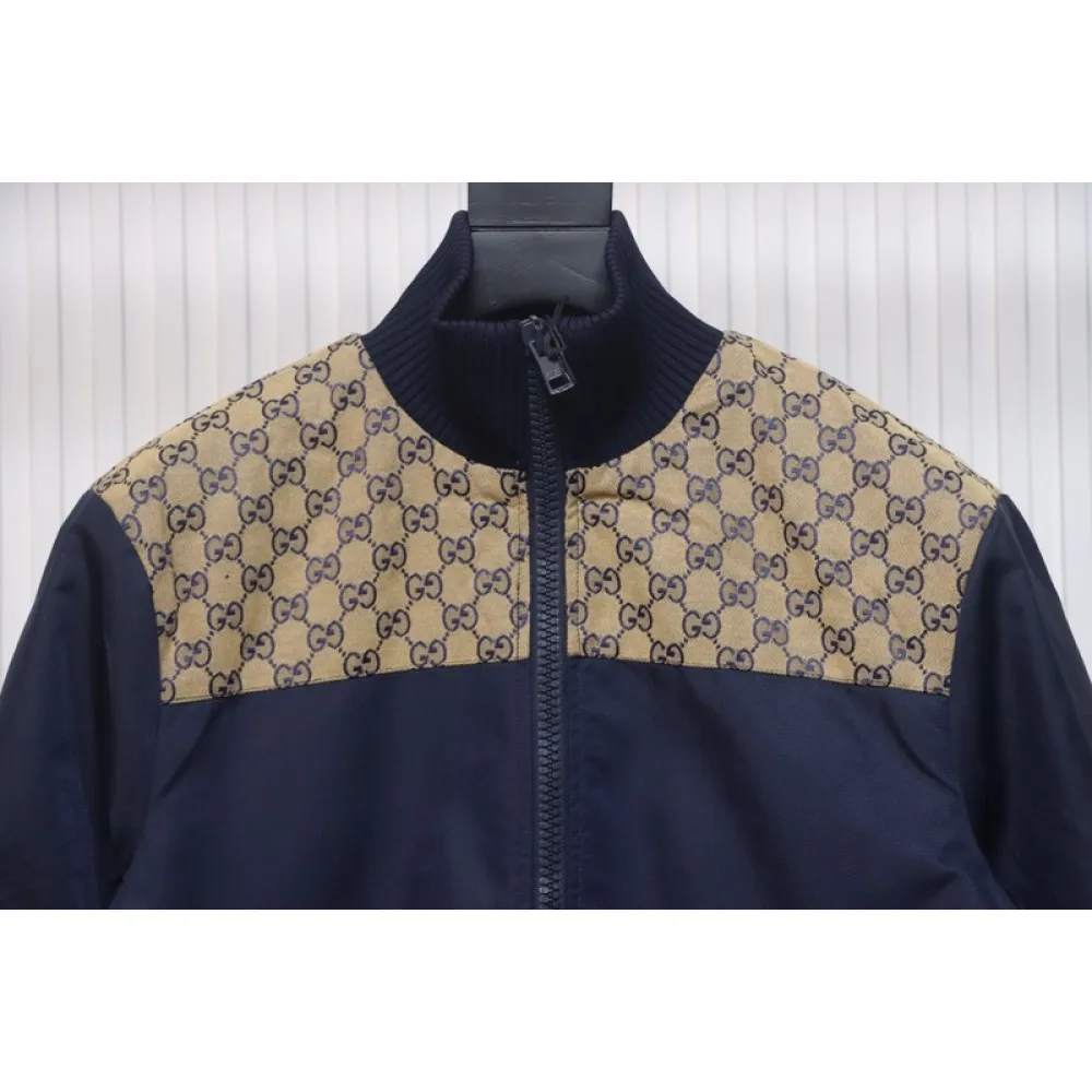 Gucci Double G jacquard patchwork jacket
