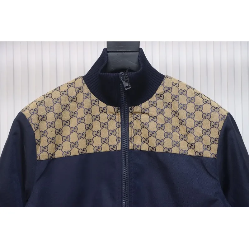 Gucci Double G jacquard patchwork jacket