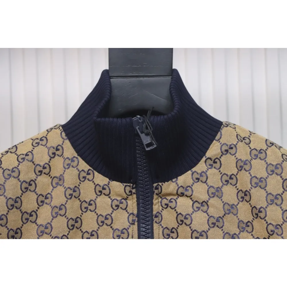 Gucci Double G jacquard patchwork jacket