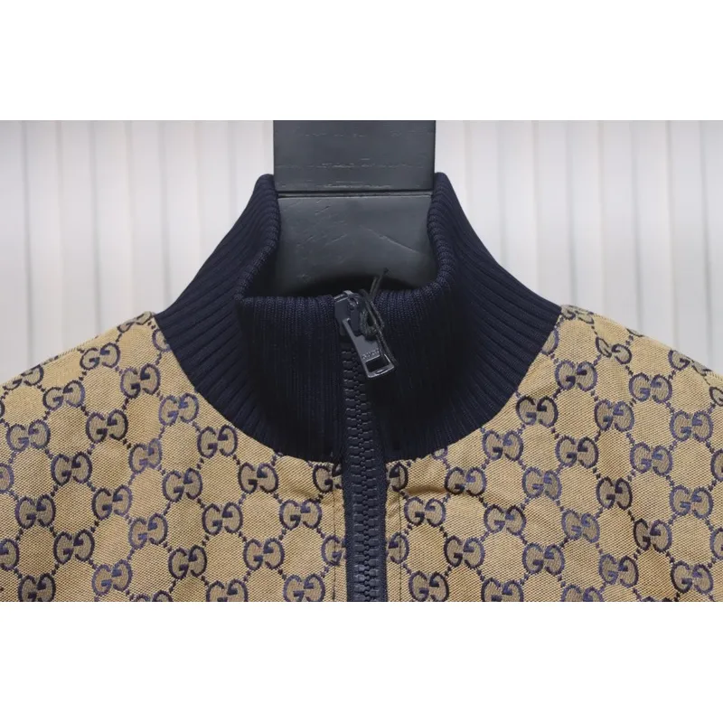 Gucci Double G jacquard patchwork jacket