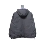 Gucci gray and purple reversible hooded jacket