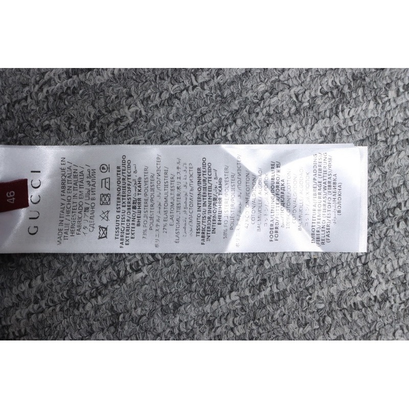 Gucci gray and purple reversible hooded jacket