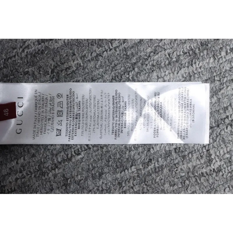 Gucci gray and purple reversible hooded jacket