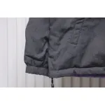 Gucci gray and purple reversible hooded jacket