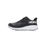 HOKA Clifton 9 2E Wide 'Black White'