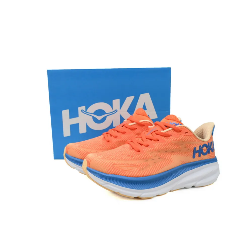 HOKA Clifton 9 2E Wide 'Vibrant Orange Impala'