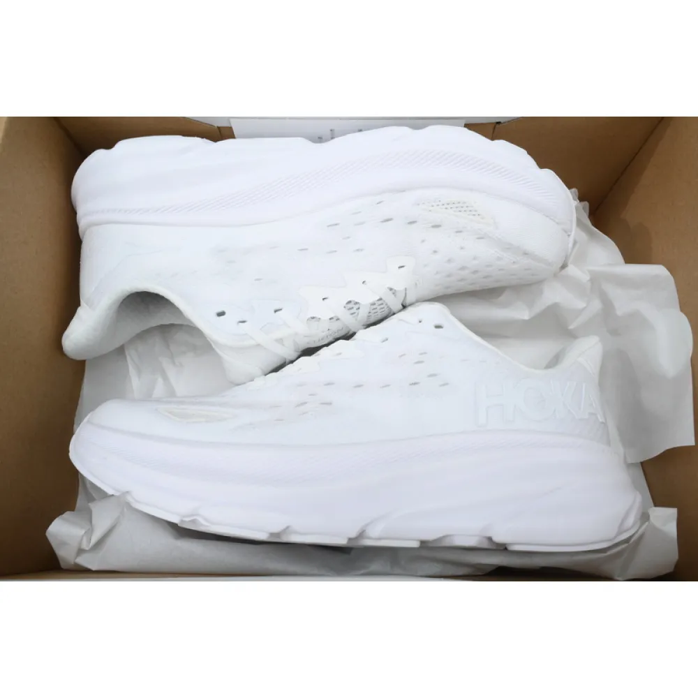 HOKA Clifton 9 'Triple White'