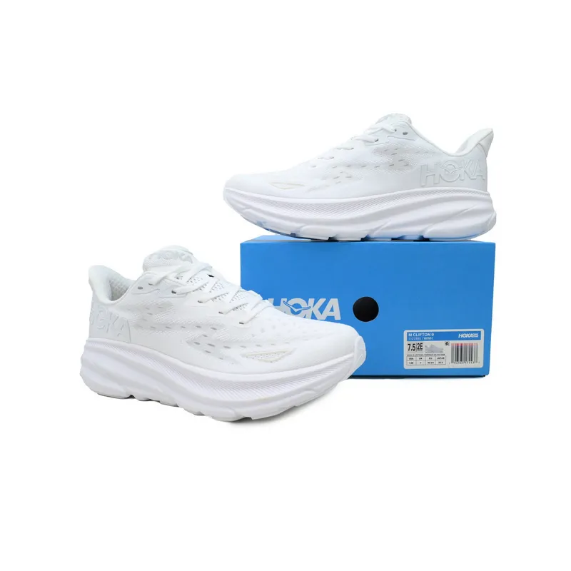HOKA Clifton 9 'Triple White'