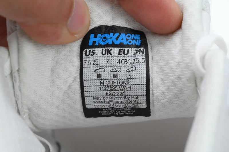 HOKA Clifton 9 'Triple White'