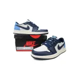 XH Air Jordan 1 Retro Low OG 'Obsidian UNC'
