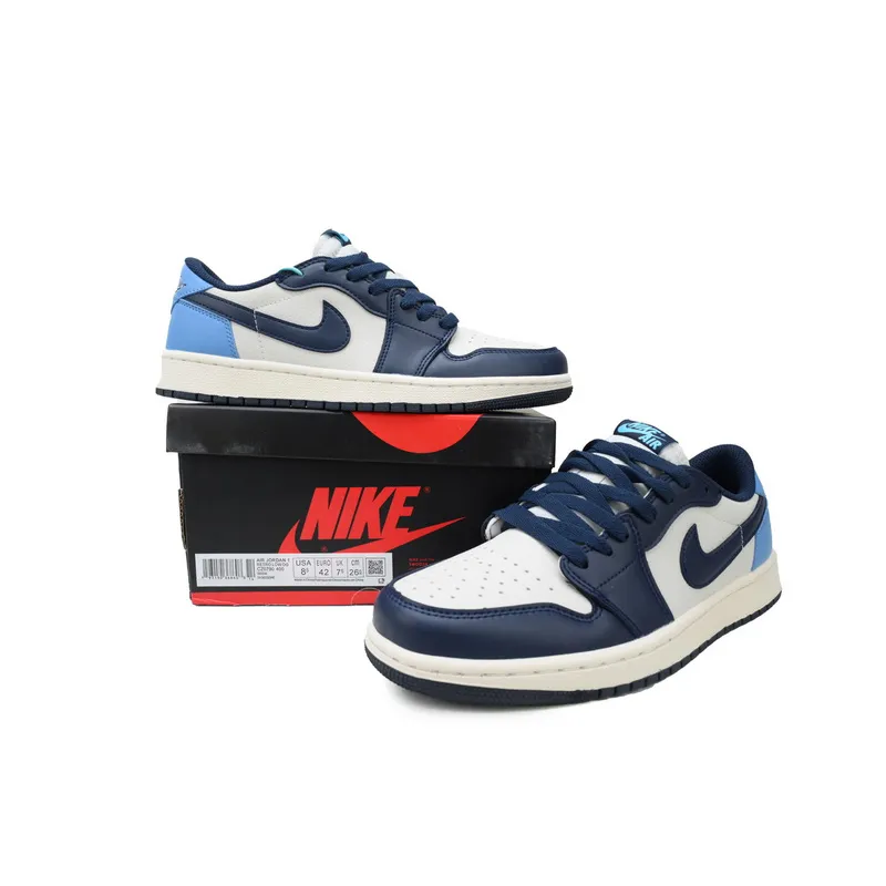 XH Air Jordan 1 Retro Low OG 'Obsidian UNC'