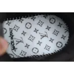 LOUIS VUITTON Trainer black, grey and white diamond