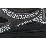 LOUIS VUITTON Trainer black, grey and white diamond