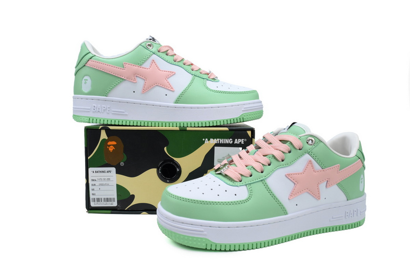 BP A BATHING APE Bape STA Green Pink