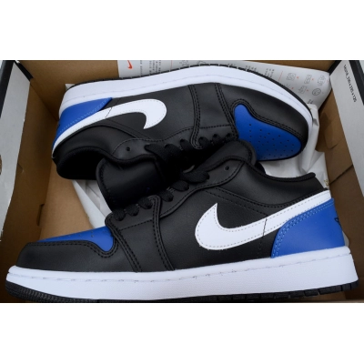 Q3 Air Jordan 1 Low 'Black Royal Toe' 02