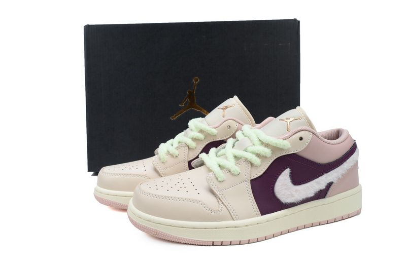 Q3 Air Jordan 1 Low SE GS 'Fur Swoosh'