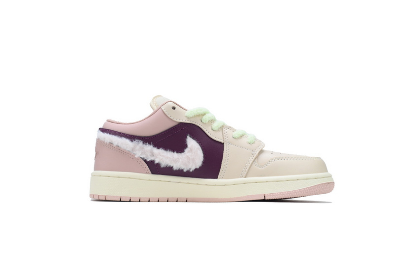 Q3 Air Jordan 1 Low SE GS 'Fur Swoosh'