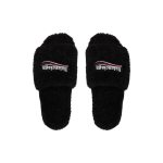 Balenciaga Furry Slide Black