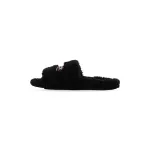 Balenciaga Furry Slide Black