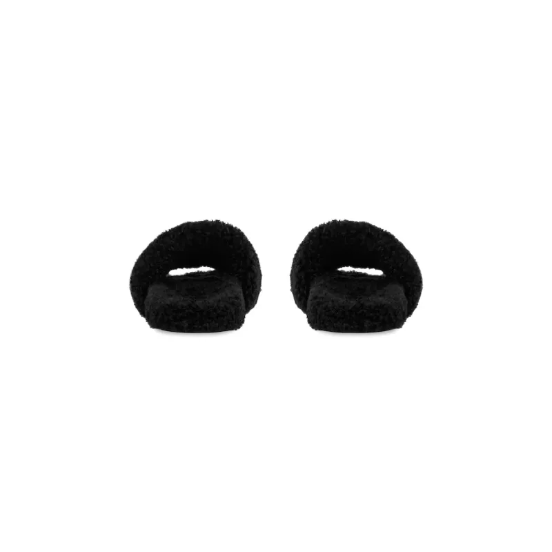 Balenciaga Furry Slide Black