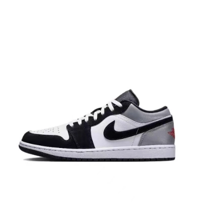 XH Air Jordan 1 Low 'White Fire Red Black Matte Silver' 01