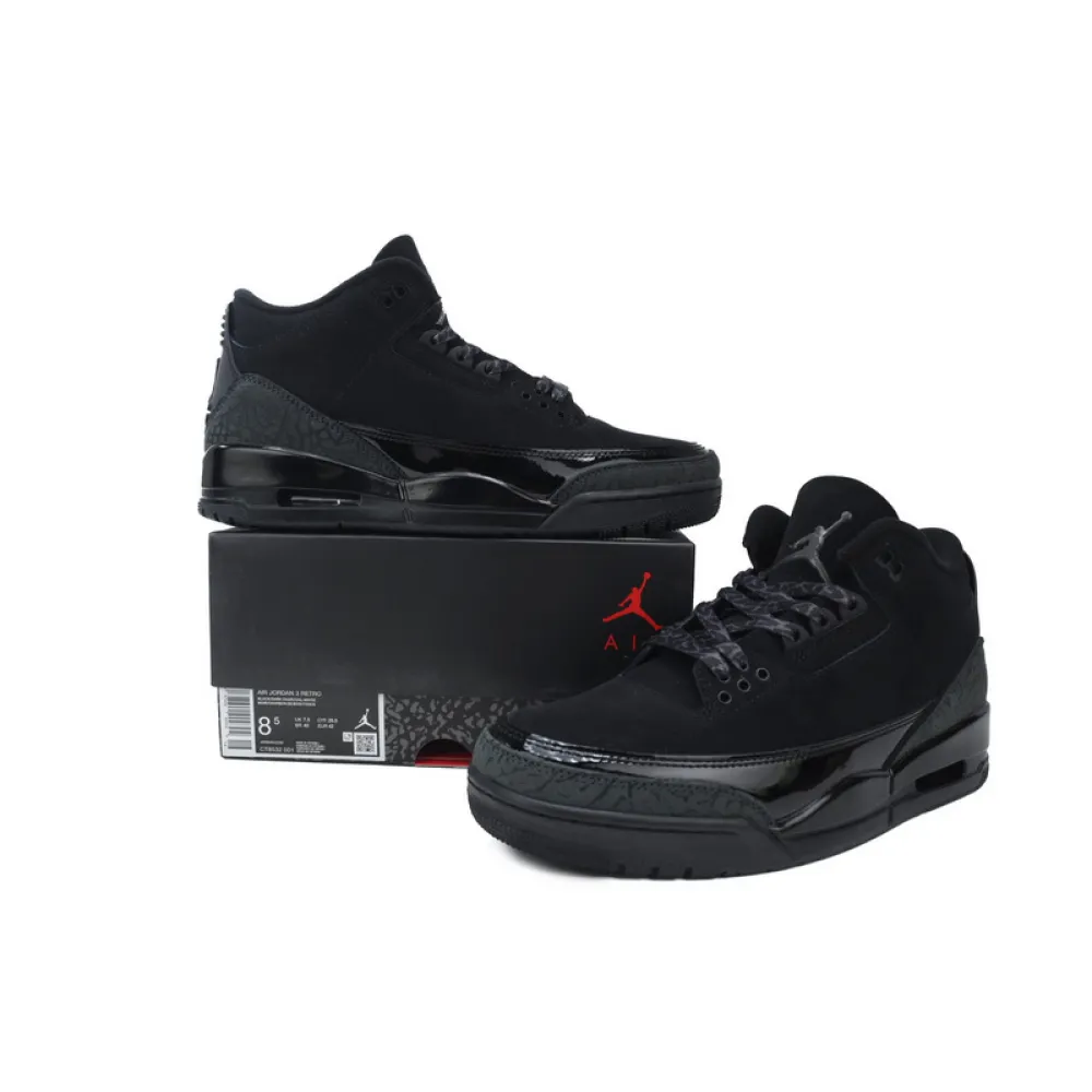 BS Air Jordan 3 Retro 'Black Cat'