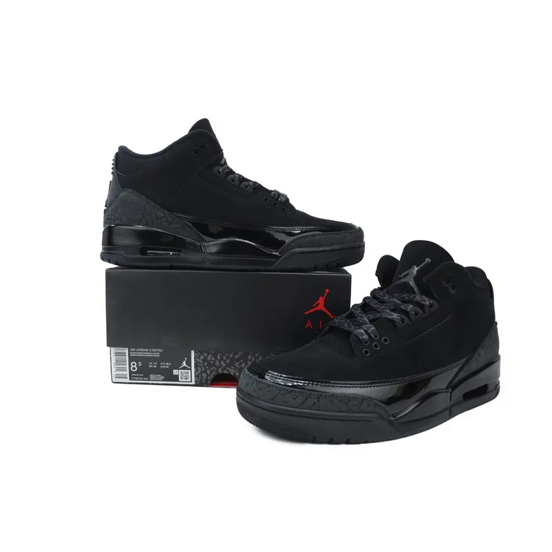 BS Air Jordan 3 Retro 'Black Cat'