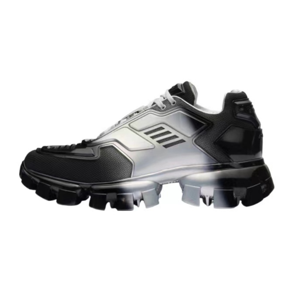 Prada Sneakers Black Gray White