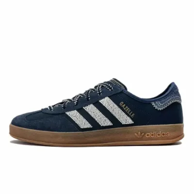 Adidas CLOT x Gazelle Indoor Collegiate Navy Off White 01