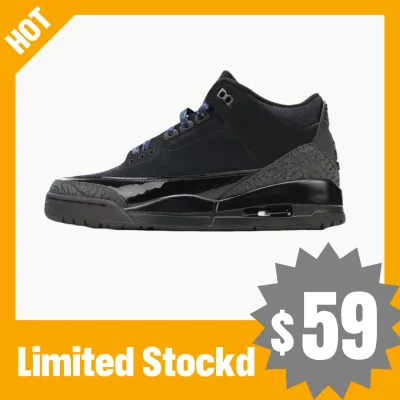 LS  Air Jordan 3 Retro 'Black Cat'  01