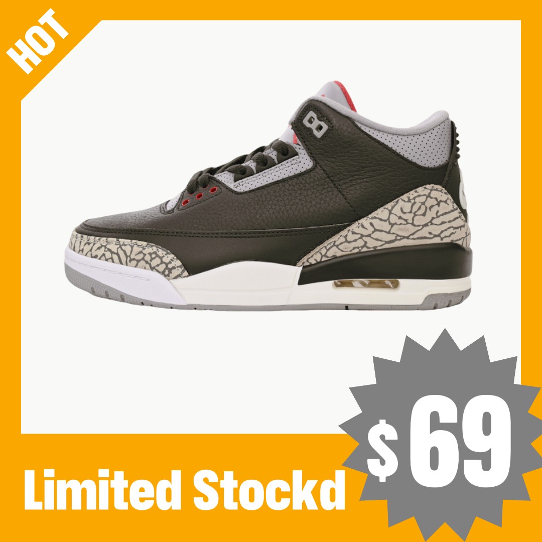 LS Air Jordan 3 Retro OG 'Black Cement' 