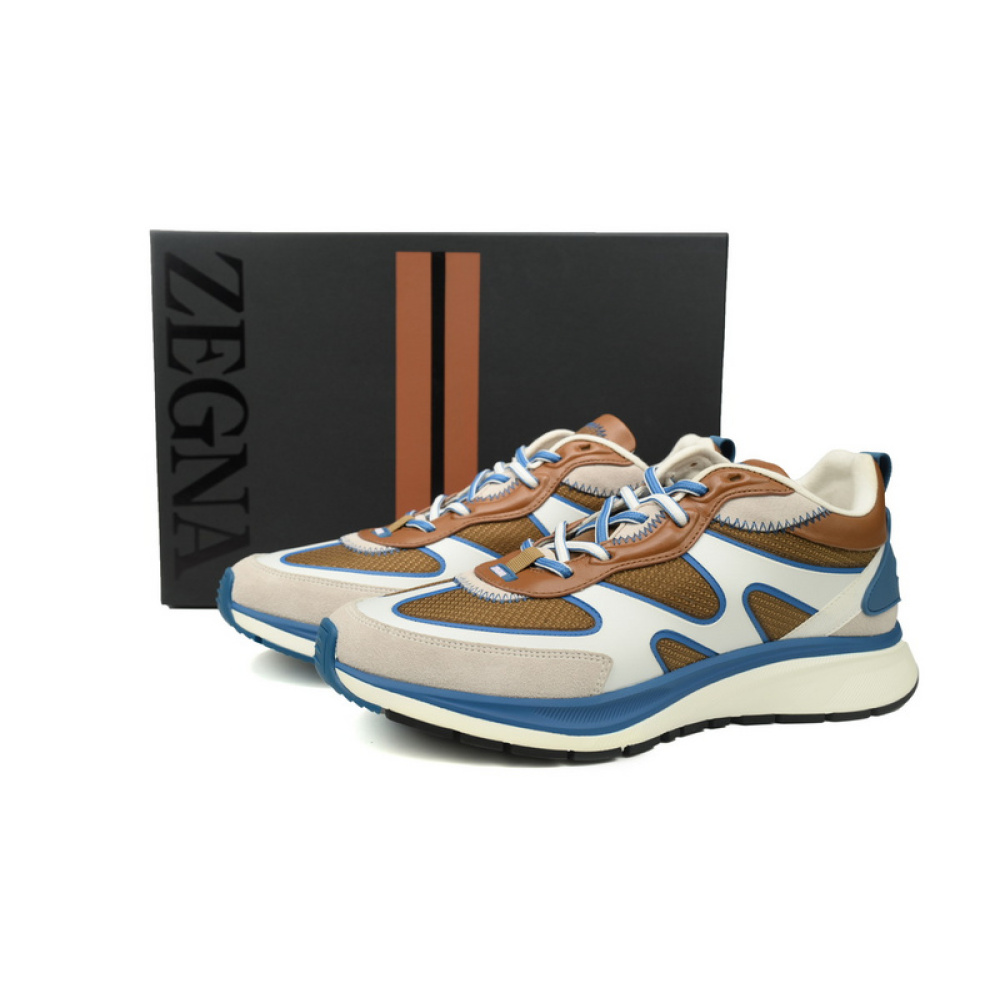 Zegna Brown Blue