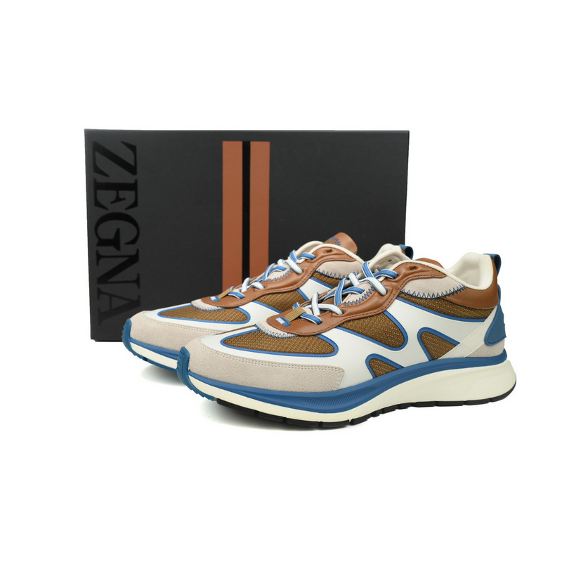 Zegna Brown Blue