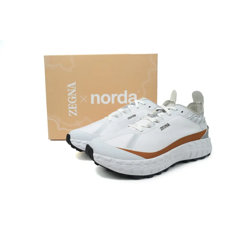 Zegna White Brown