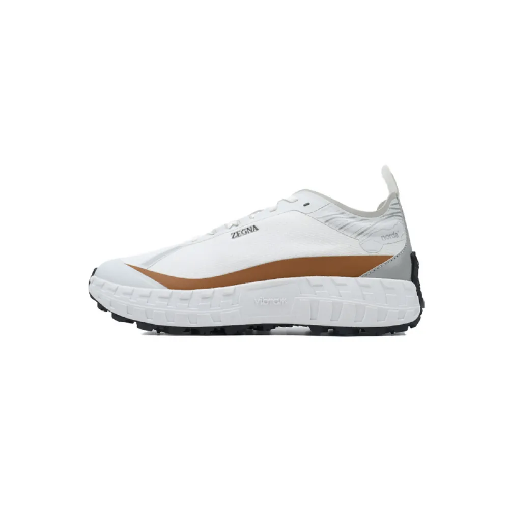 Zegna White Brown
