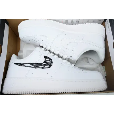 KJ Nike Air Force 1 '07 LX 'Molten Metal Swoosh Pack - Black' 02