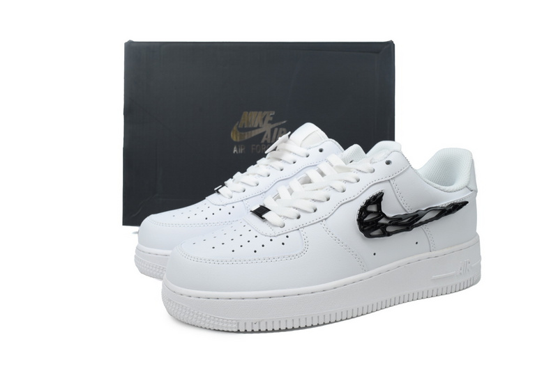 KJ Nike Air Force 1 '07 LX 'Molten Metal Swoosh Pack - Black'