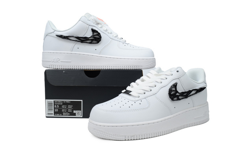 KJ Nike Air Force 1 '07 LX 'Molten Metal Swoosh Pack - Black'