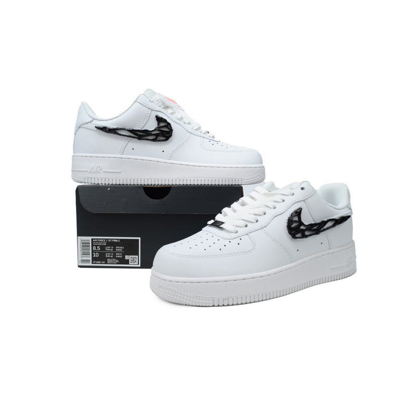 KJ Nike Air Force 1 '07 LX 'Molten Metal Swoosh Pack - Black'