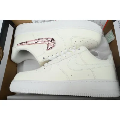 KJ Nike Air Force 1 '07 LX 'Molten Metal Swoosh Pack - Pink' 02